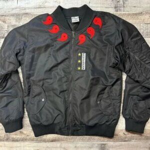 ☯️Gnarlytoons Naruto Anime 9Tails Bomber Streetwear Jacket Size Large